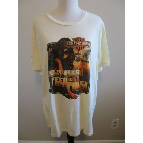 Harley-Davidson Cream Short Sleeve Tee - Picture 1 of 5